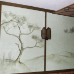 Объект № 7. Роспись стены и потолка маслом. Фрагмент стены. Объект № 7. Роспись стены и потолка маслом. Фрагмент стены.